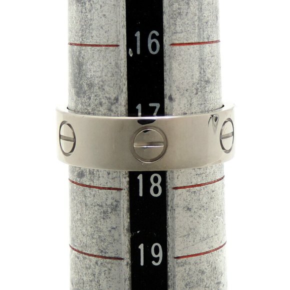 Cartier Love #58 Women's and Men's Ring 750 White Gold No. 17.5 - Picture 5 of 6
